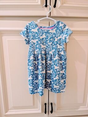 Mini Boden Summer Dress With Pockets Size 2 - 3 EUC Horse Pattern